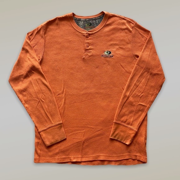 Mossy Oak Waffle Knit Thermal Henley 
